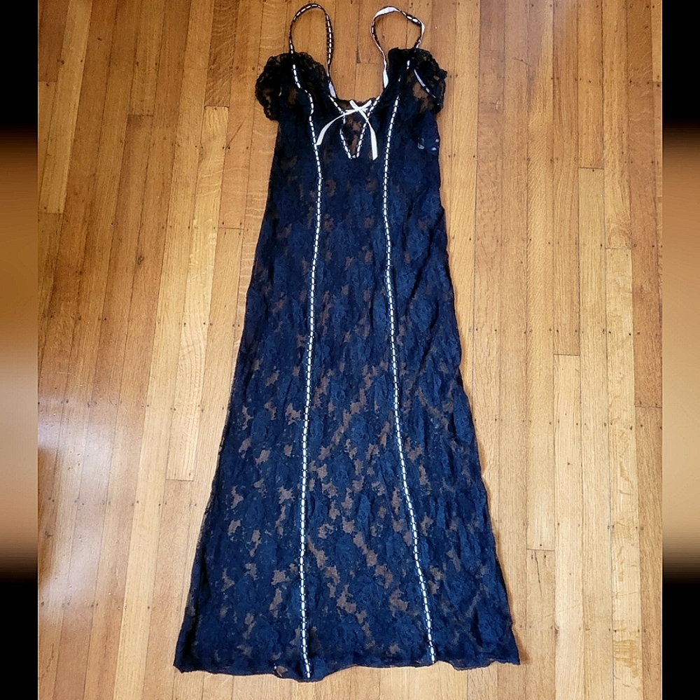 SOLD 90s lace slip dress